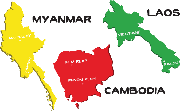 Cambodia - Myanmar - Laos